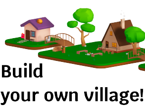 The floating image for the 3D Village track.